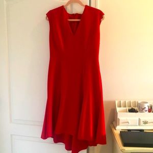 Red jersey Elie Tahari dress